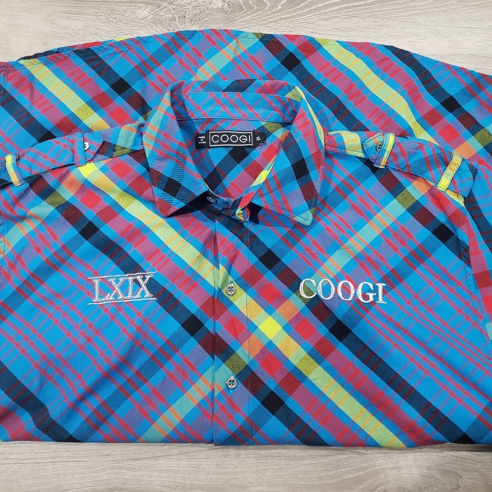 Coogi Button Down Silver Thread Xl - image 2
